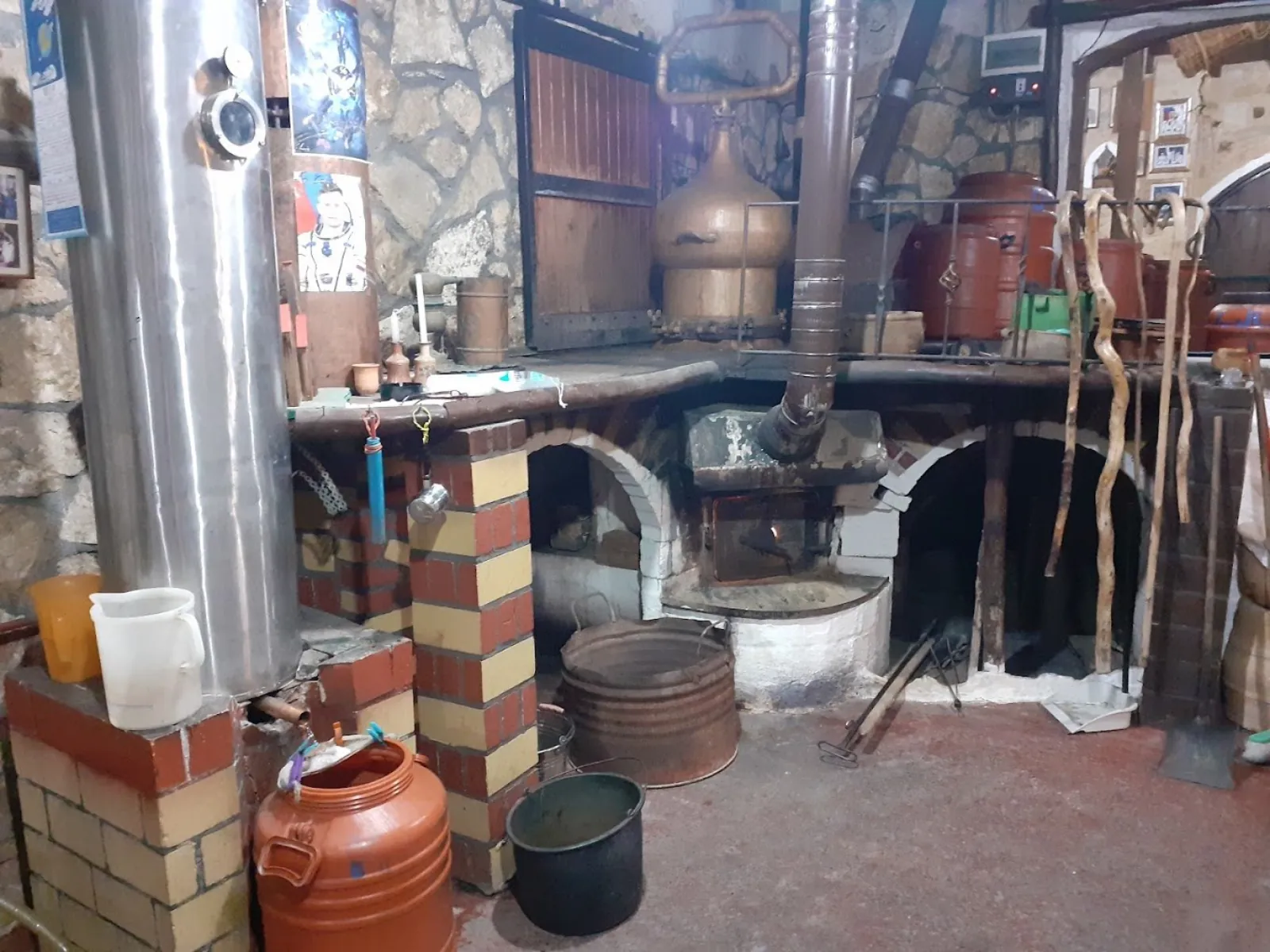 The rakokazano, the traditional copper still where Cretan raki is made